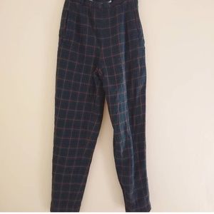 VTG Pendleton High Waist Wool Plaid Pants